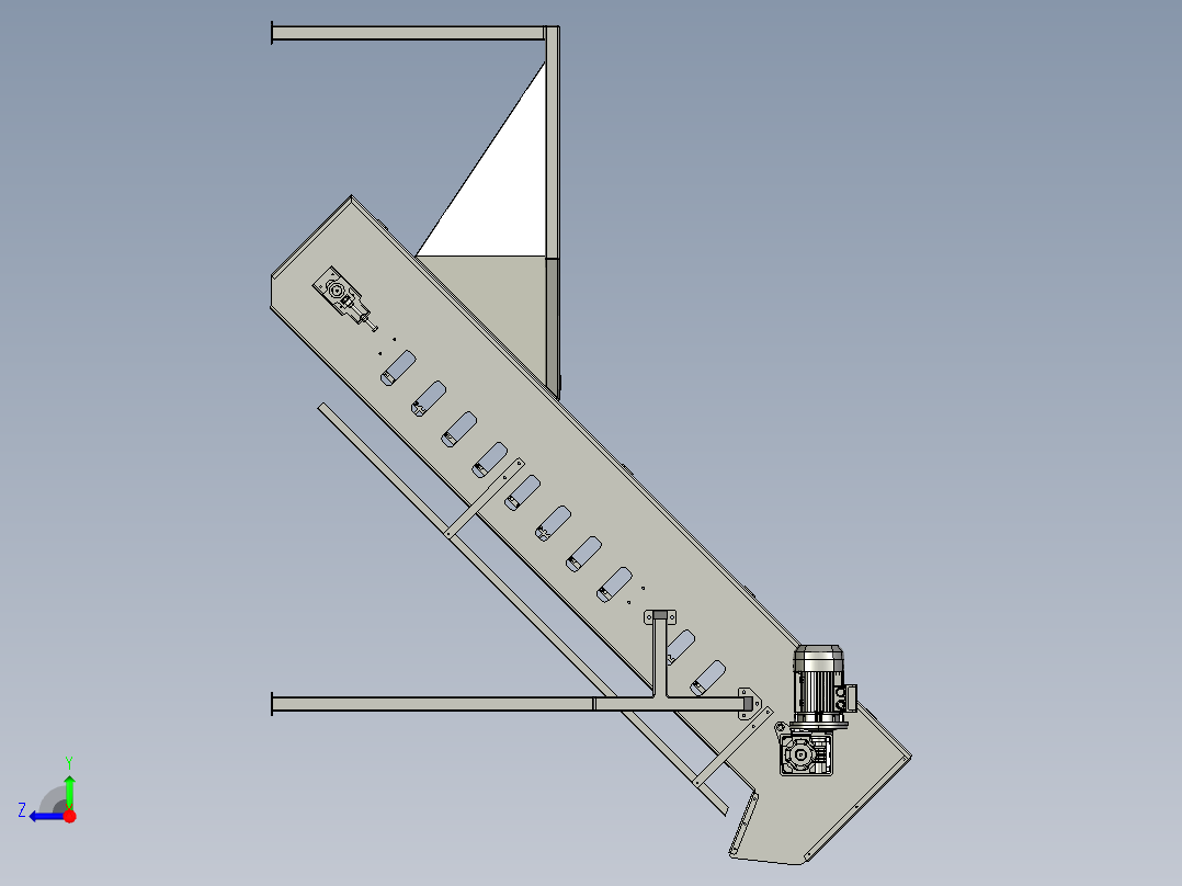 食品加工用油炸机-dtk右视图