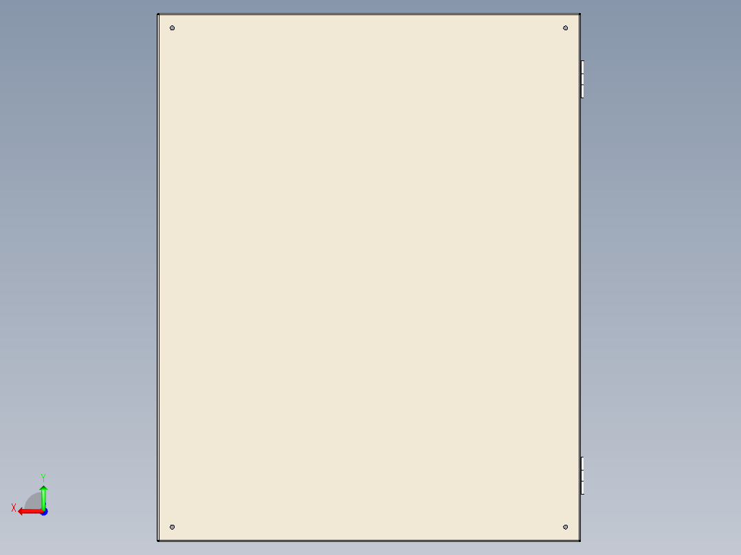 车间工地电源柜后视图