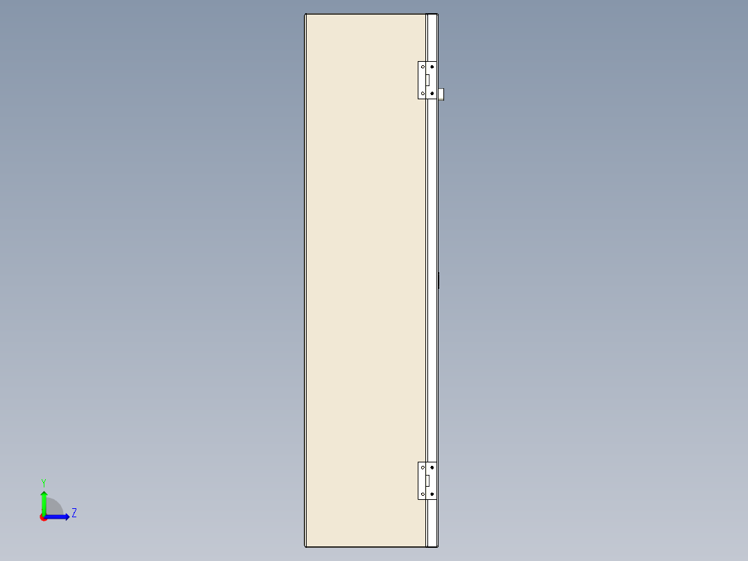 车间工地电源柜左视图
