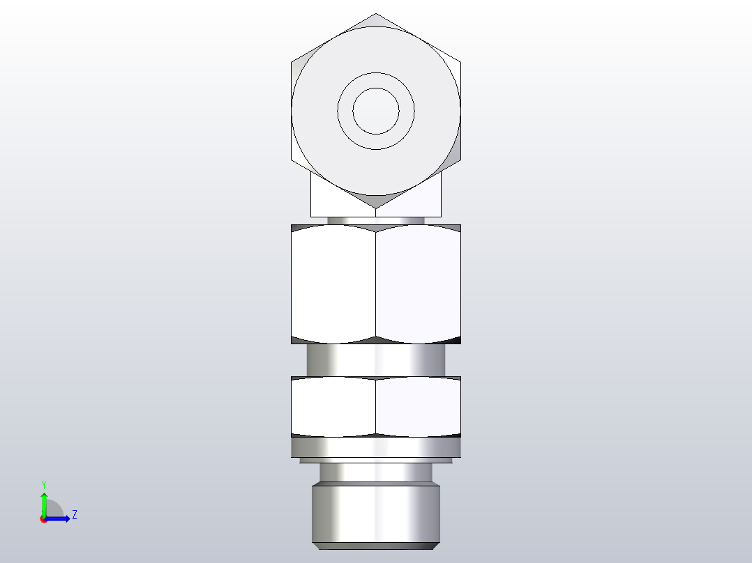 组装式可调旋转分支三通ET10ZSREDCF左视图