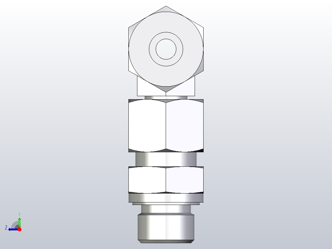 组装式可调旋转分支三通ET10ZSREDCF右视图
