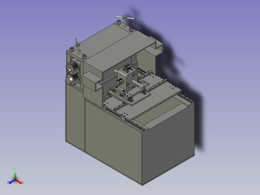 便于调节的卧式轧尖机正等轴测缩略图