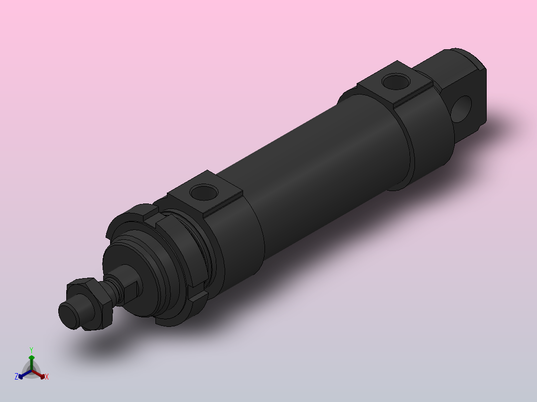 气缸DSNU-32-40-P-A---195981正等轴测图