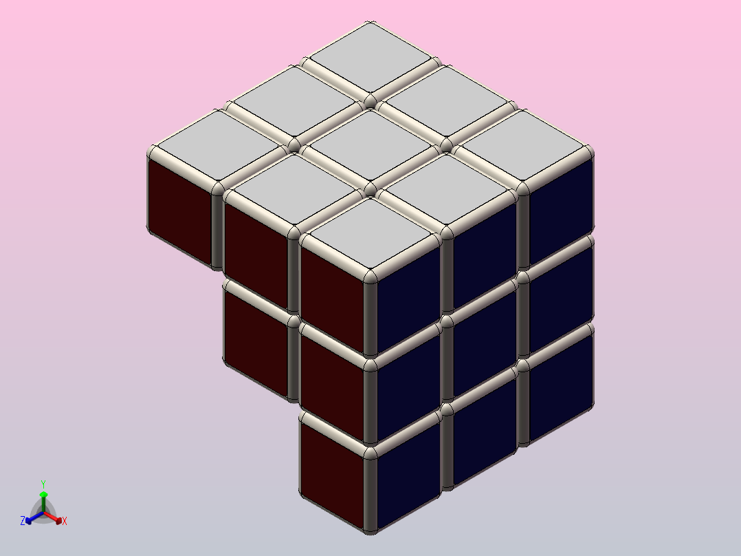 魔方正等轴测图