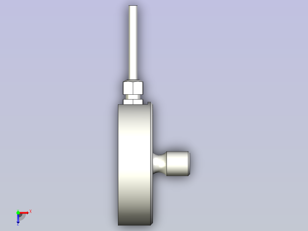 A0005133-EMS40-10kN应变片膜力传感器  载荷传感器俯视图