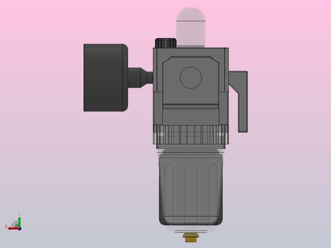 AC2000-02空气过滤组合（三联件）_AC2000-02后视图