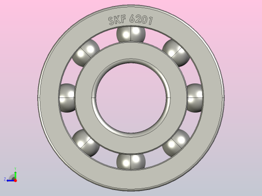 12毫米轴承SKF 6201 (RS 286-7928)右视缩略图