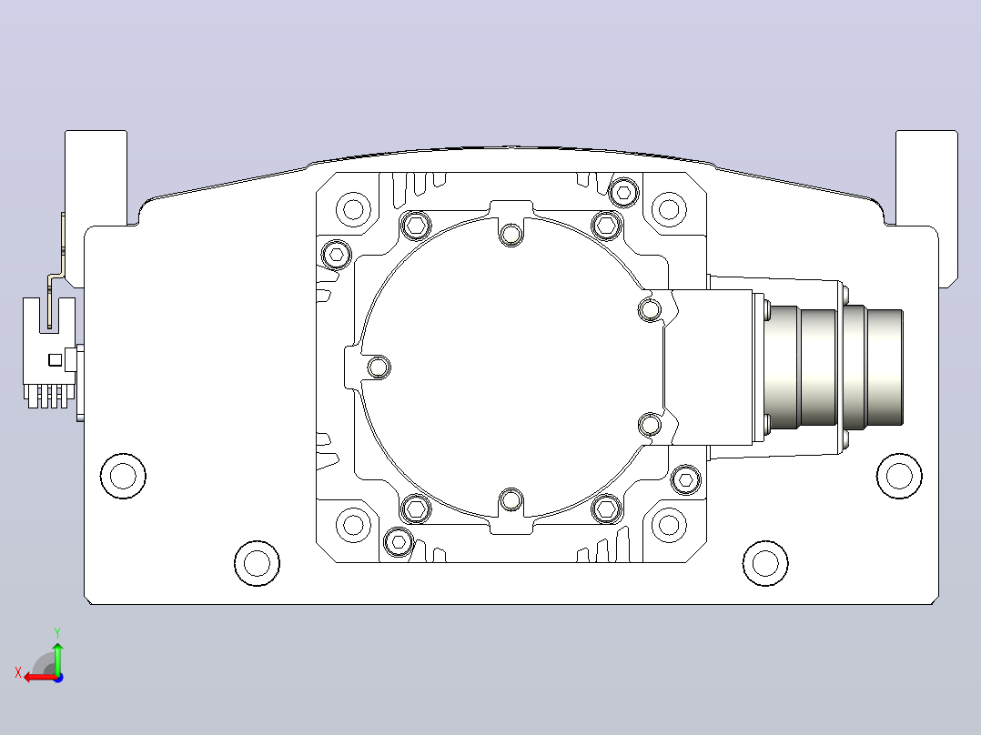 日规模组半封闭丝杆TPA-HNR-220D-3210C-L700-M-C-P1K-N3后视图