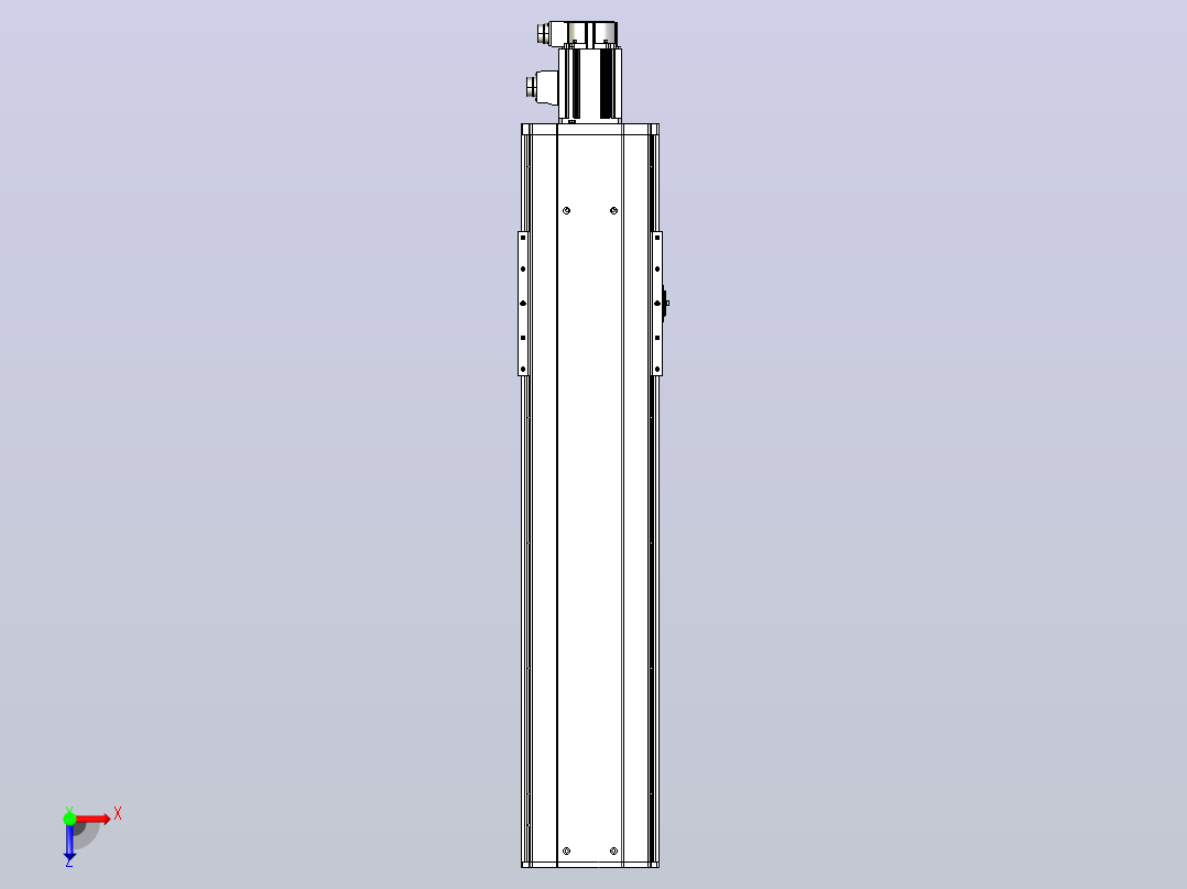 日规模组半封闭丝杆TPA-HNR-220D-3210C-L700-M-C-P1K-N3俯视图