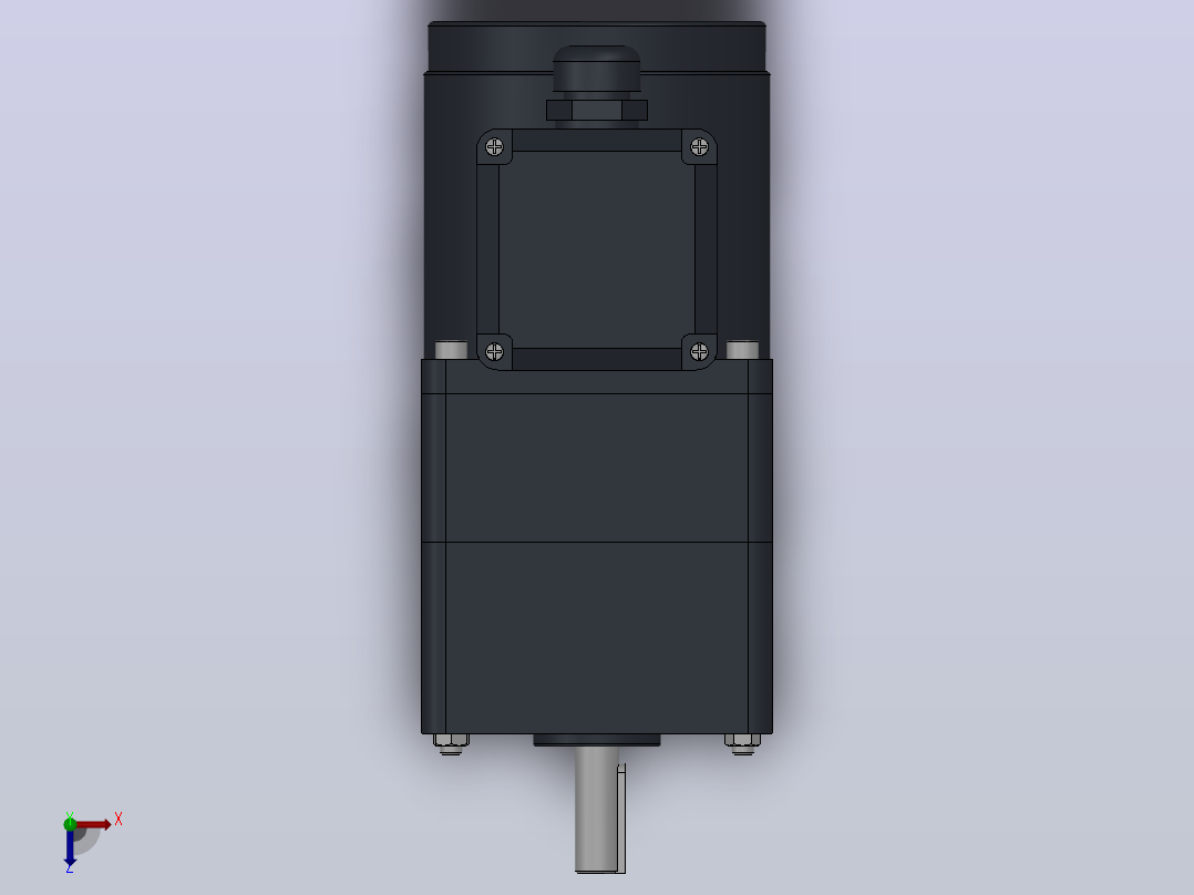 80AC(25W)微型交流（齿轴）组合型电机[80YR25WGV22H-80GM100H]俯视图