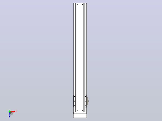 日规模组半封闭丝杆TPA-HNR-85S-1610C-L550-MP-Y-P20-N3俯视缩略图
