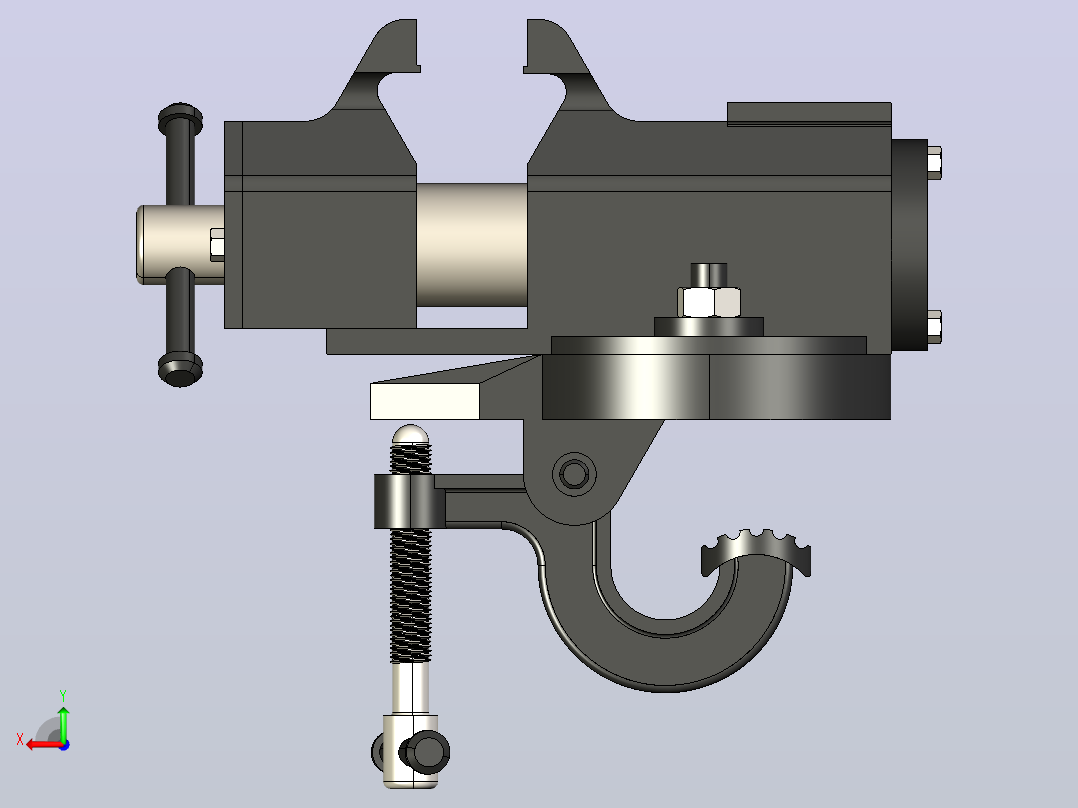 台钳后视图