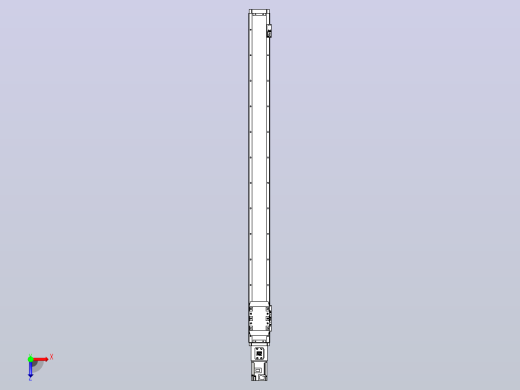 滚珠丝杠直线轴内置导轨TPA-GCR-80-1610C-L1100-M-M40-N3俯视缩略图