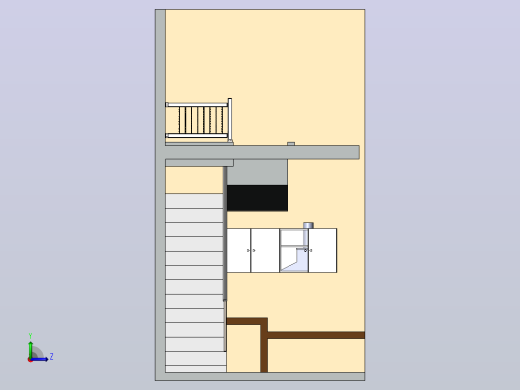 简单住宅左视缩略图