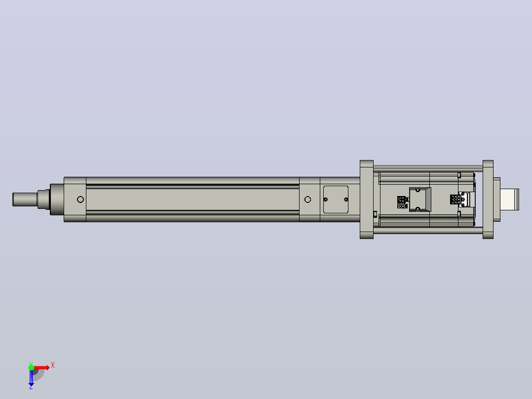 轻载电动缸TPA-ESR50-1610C-L200-M-CA-W-P75-C3俯视图