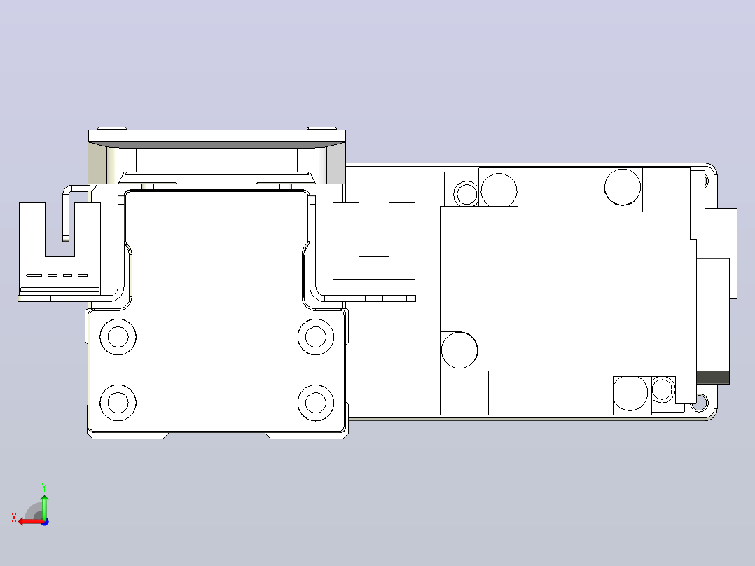 滚珠丝杠直线轴内置导轨TPA-GCR-40-1210C-L50-MR-M10-N3后视图