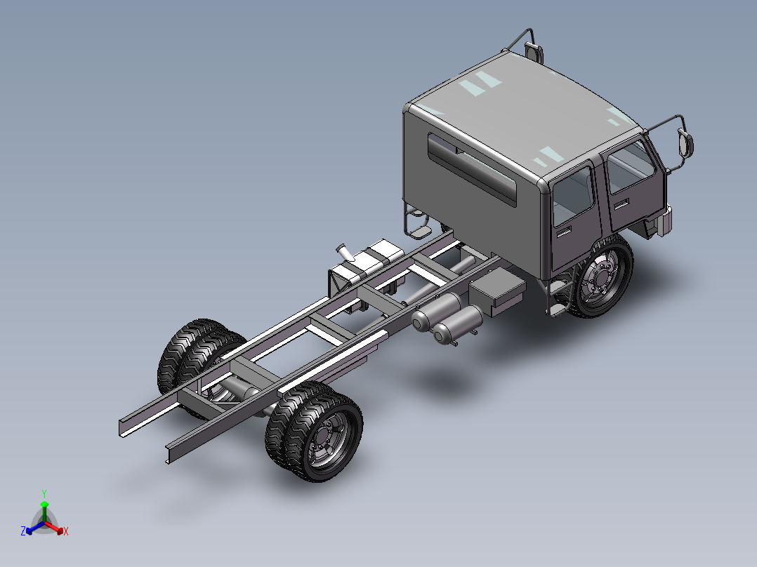 卡车正等轴测图
