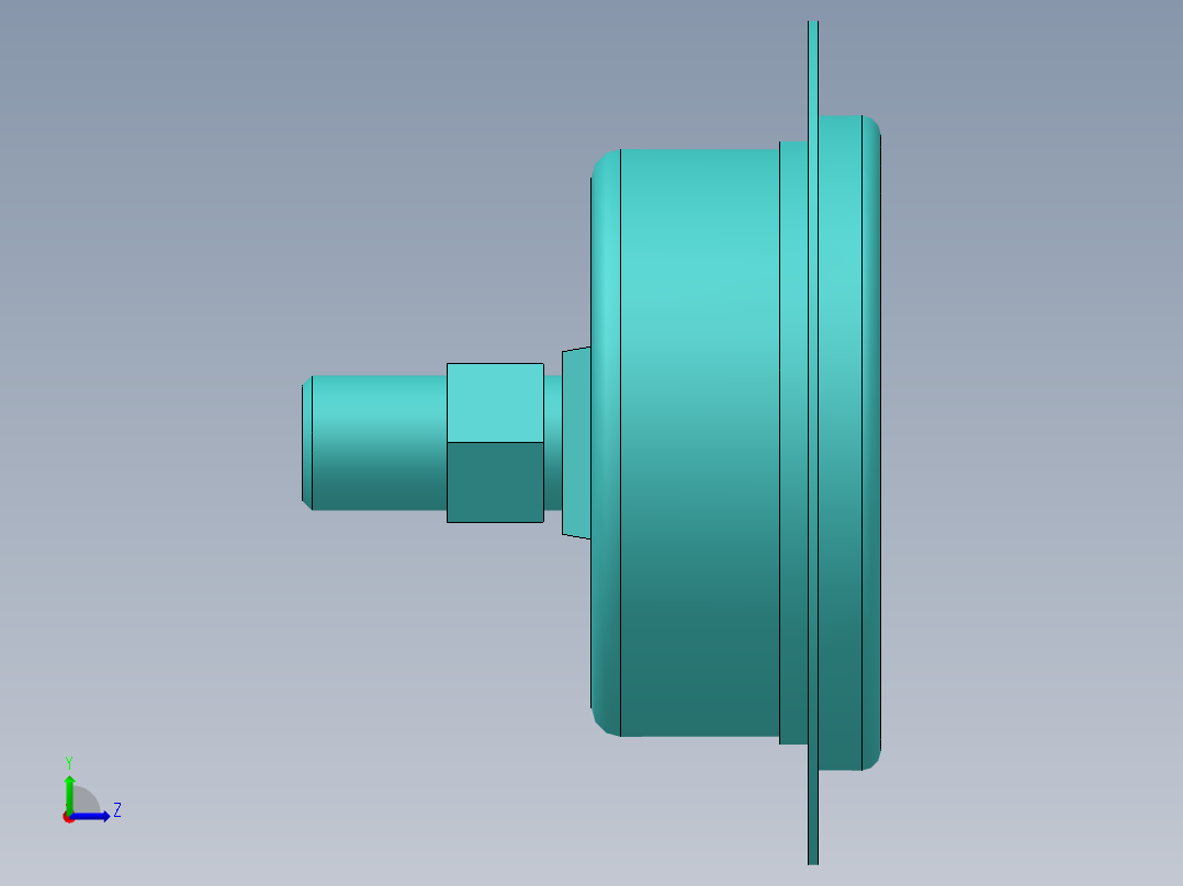 气压表5KG左视图