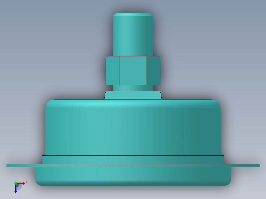 气压表5KG俯视图