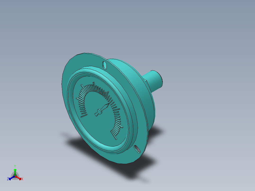 气压表5KG正等轴测图