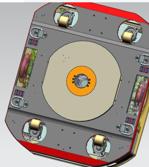 重载型AGV车型二维码导航仓储搬运丝杠顶升悬挂驱动