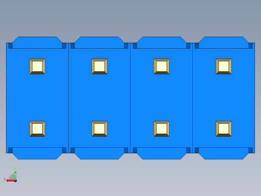 彩色公头100mil（2.54mm）系列-DS1021_blue_2x04p_100mil_Type43_rev1.0后视缩略图