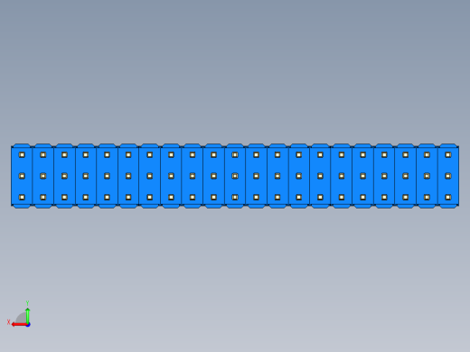彩色公头100mil（2.54mm）系列-DS1021_blue_3x21p_100mil_Type1_rev1.0后视缩略图