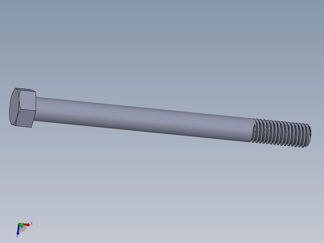 UNC 六角螺栓-Hex Bolt 0.500-13 x 6.SLDPRT
