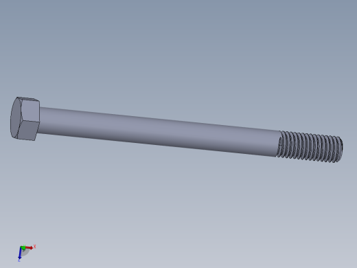 UNC 六角螺栓-Hex Bolt 0.500-13 x 6.SLDPRT