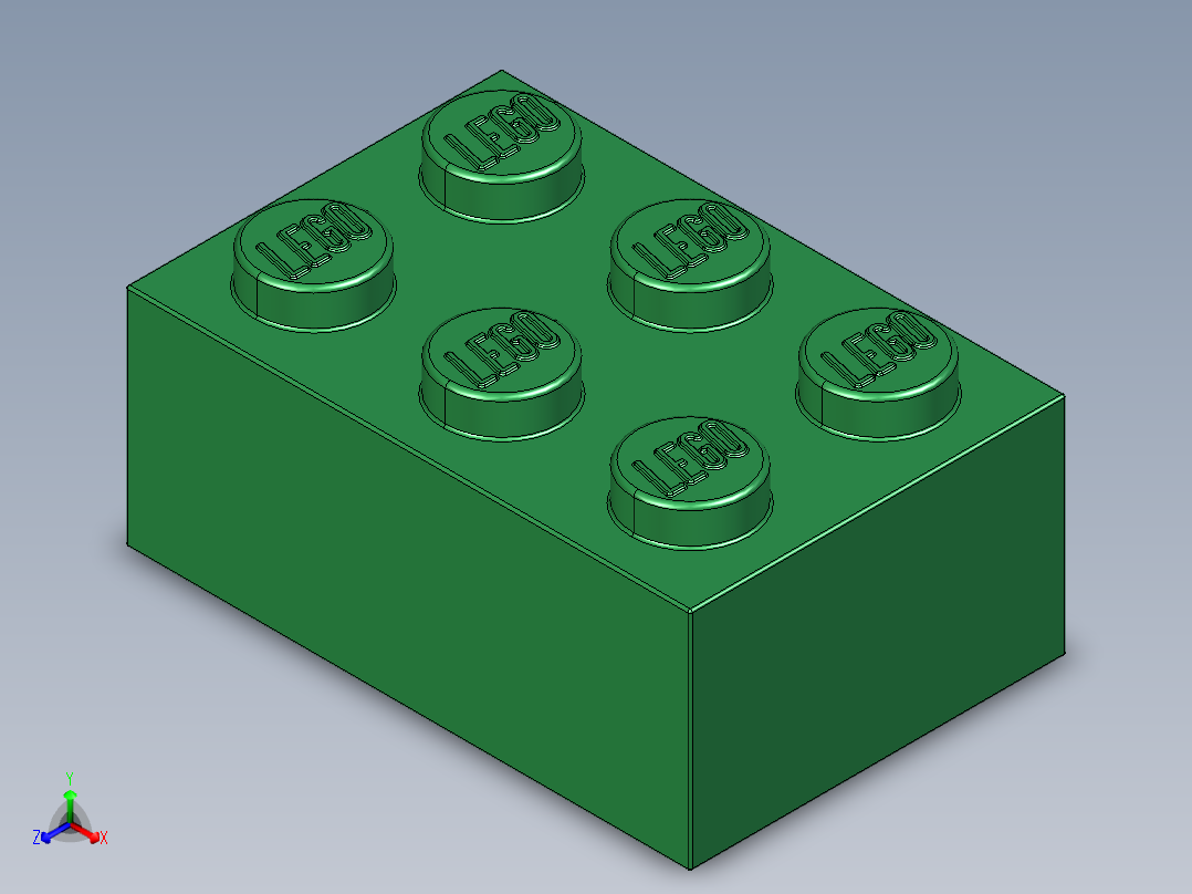 乐高套装 4421基本积木-4109674 - 3002 Dark Green Brick 2 x 3.STEP