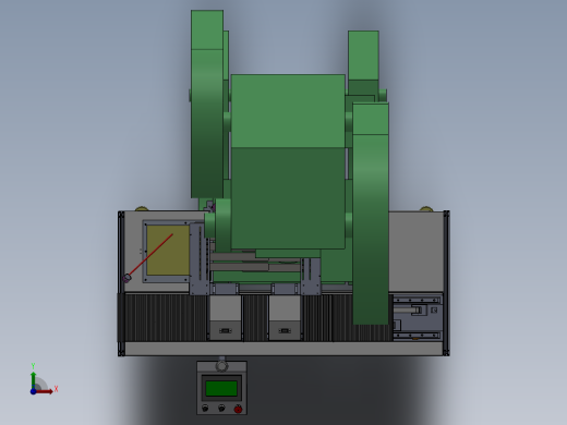 自动上料冲孔设备前视缩略图