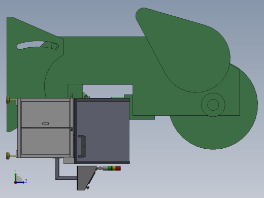 自动上料冲孔设备左视缩略图