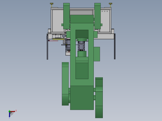 自动上料冲孔设备俯视缩略图