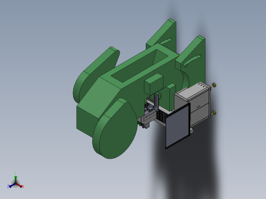 自动上料冲孔设备正等轴测缩略图