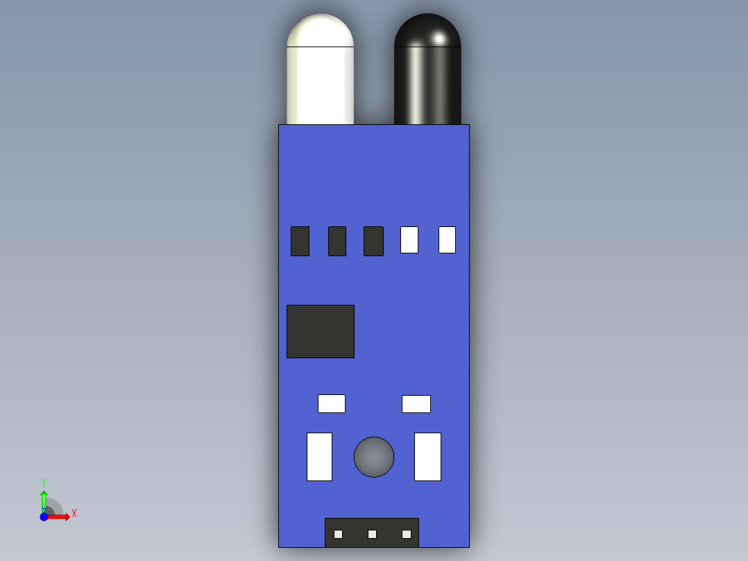HW-201 IR红外避障传感器前视图