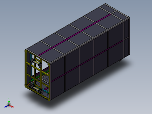 大型往复升降机正等轴测缩略图