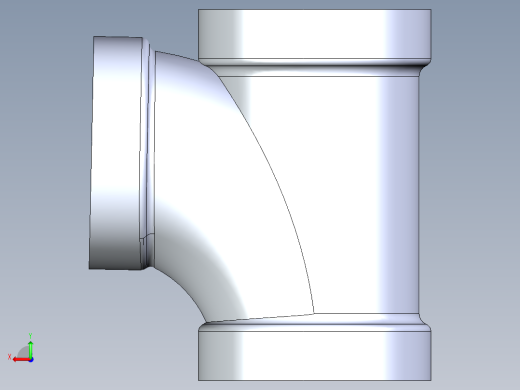 船舶管路系统S13_SeaDrainPLUS_SanitaryTee-SxSxS_37E161504_4in Sea Drain Plus - Sanitary Tee - SxS后视缩略图