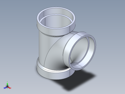 船舶管路系统S13_SeaDrainPLUS_SanitaryTee-SxSxS_37E161504_4in Sea Drain Plus - Sanitary Tee - SxS正等轴测缩略图