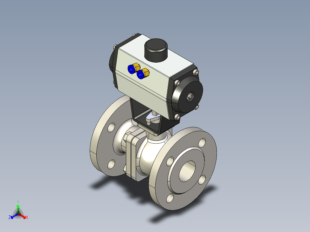 阀门模型-DN40____正等轴测图