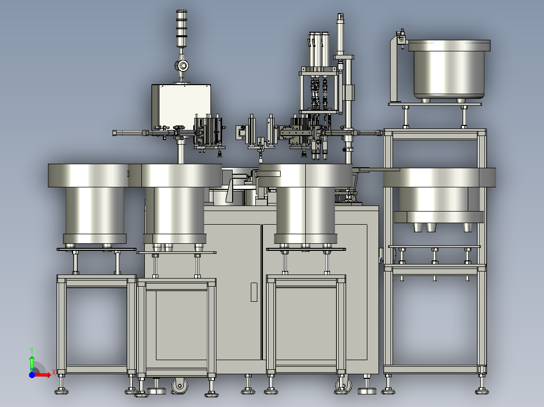 振动盘供料（圆盘式组装机）前视图