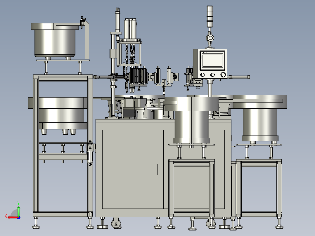 振动盘供料（圆盘式组装机）后视图