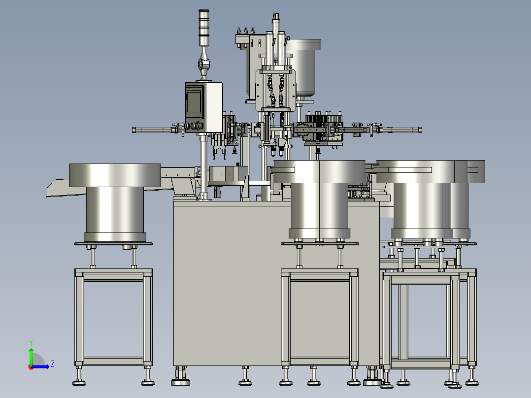 振动盘供料（圆盘式组装机）左视图