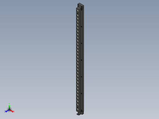 空氣浮上式萬向滾珠條(T溝型)AFU(A)-3D多系列多零件图纸模型