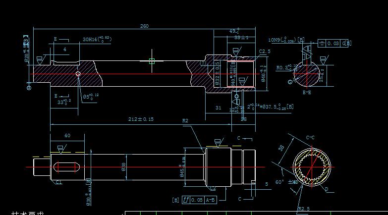 Q445-花键轴加工工艺及编程设计