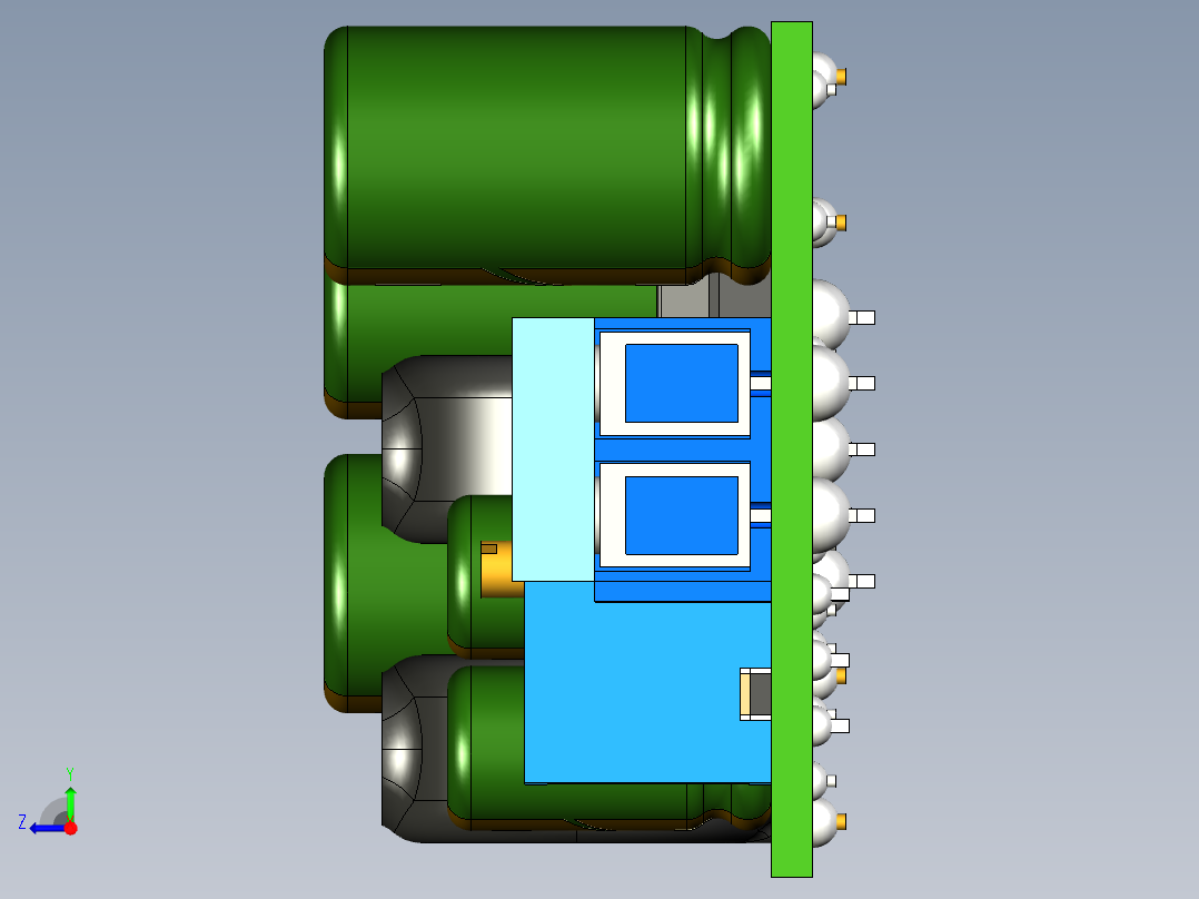 XL6019 双极电源模块右视图