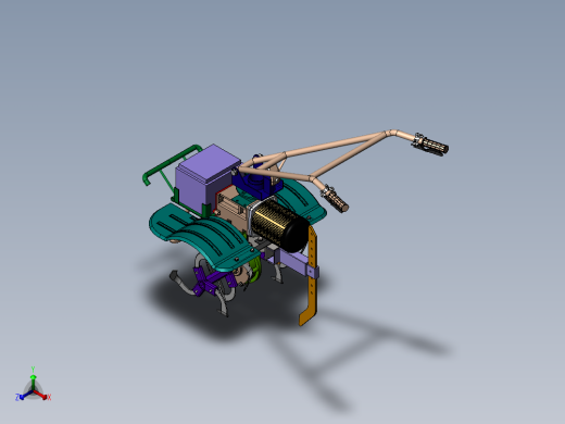 电动旋耕机 535+24.4.28+003正等轴测缩略图
