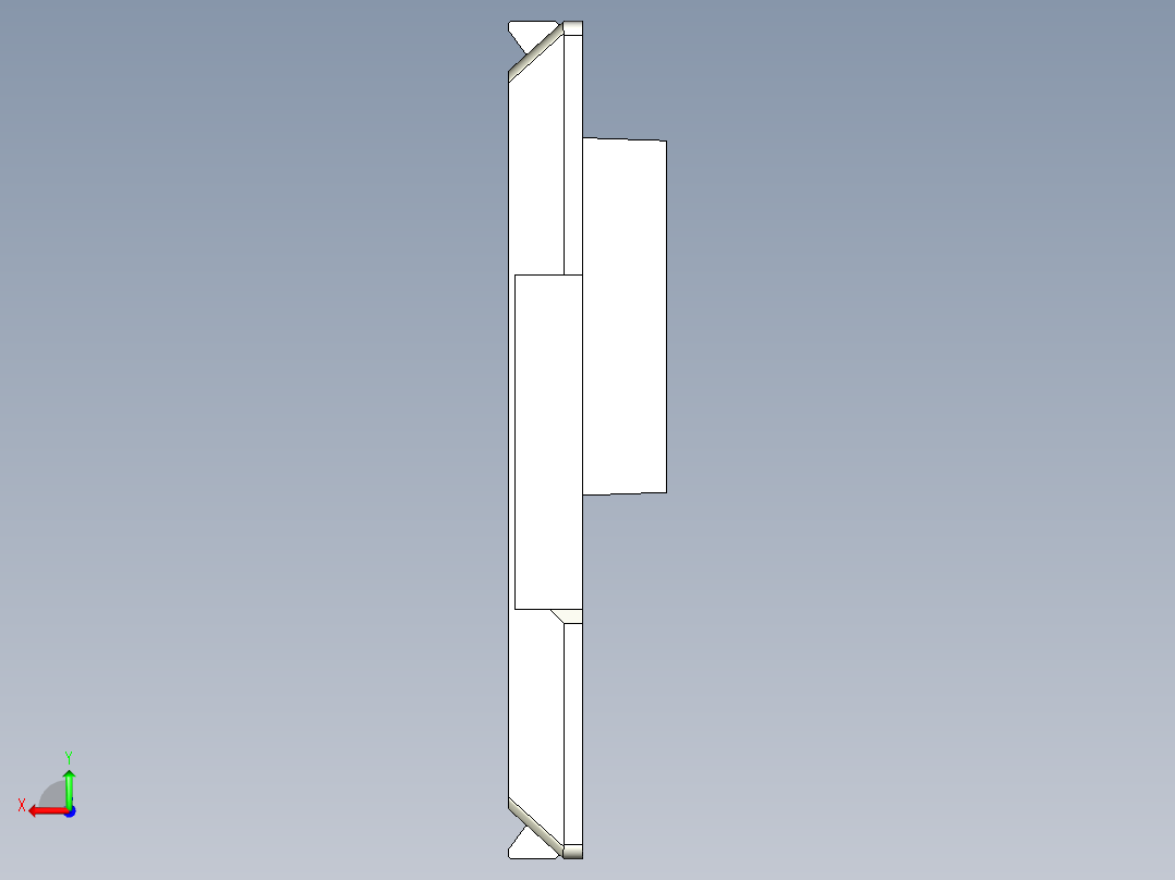 基恩士KV-endunit_kc图纸模型后视图