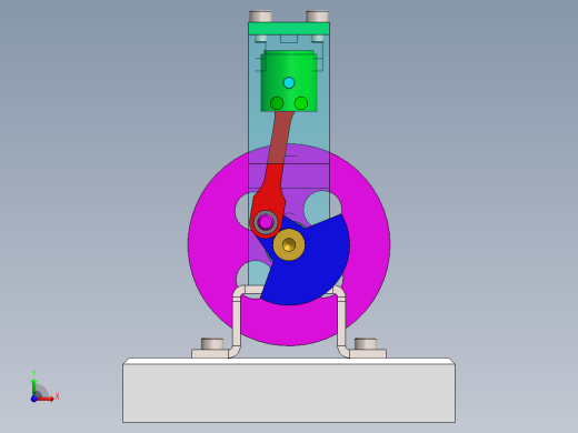 3D模型电机前视缩略图