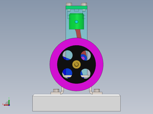 3D模型电机后视缩略图
