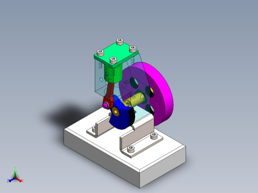 3D模型电机正等轴测缩略图